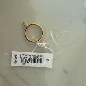 Uncommon James Gold Ring with Crystal Accent